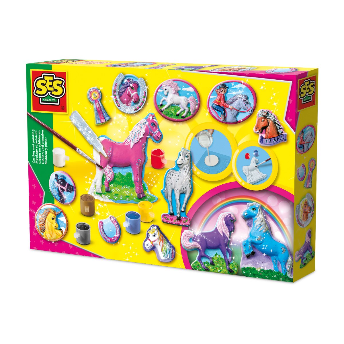 SES Creative Fantasy Horses Casting and Painting Craft Set - Age 5+