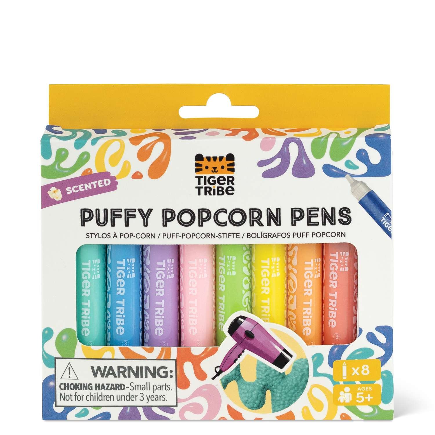 Tiger Tribe Puffy Popcorn Pens - 5 Years +