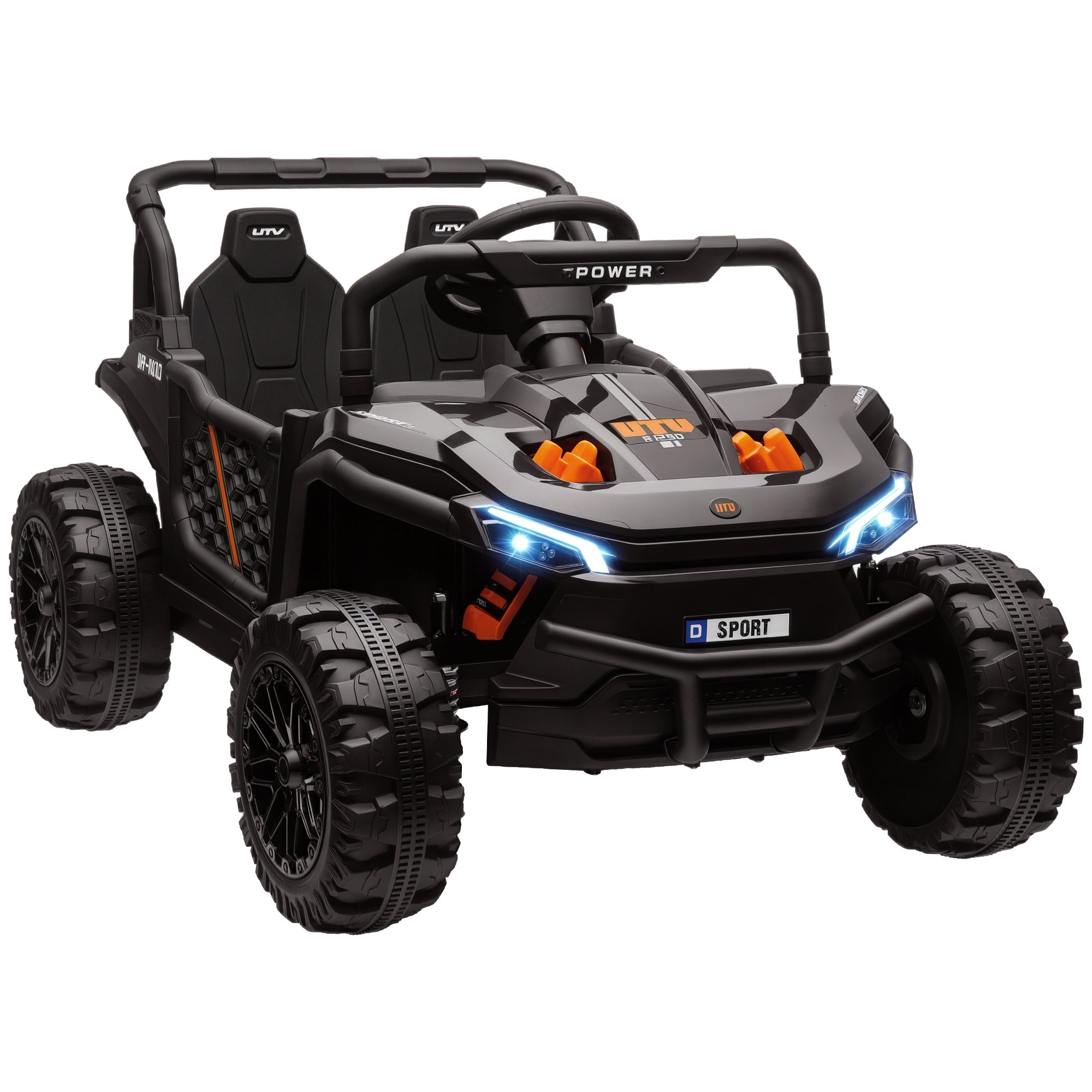 AIYAPLAY 12V Age 3 to 5 Years Remote Control 4 Wheel Ride on Car – Black