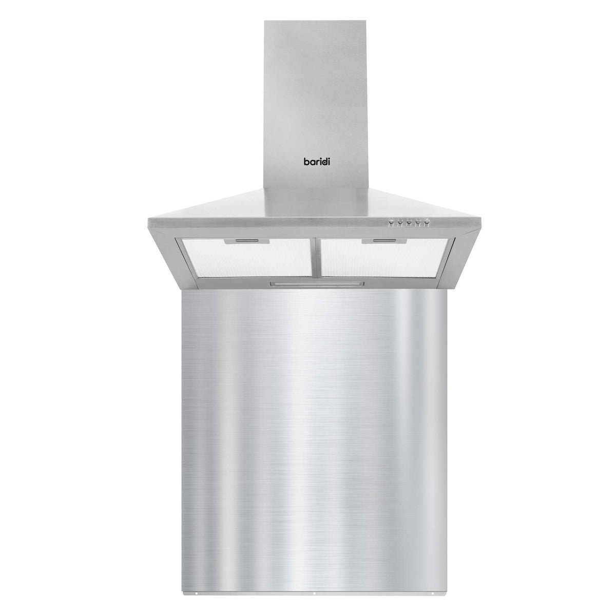 Baridi 60cm Cooker Hood and Splashback Set - Stainless Steel