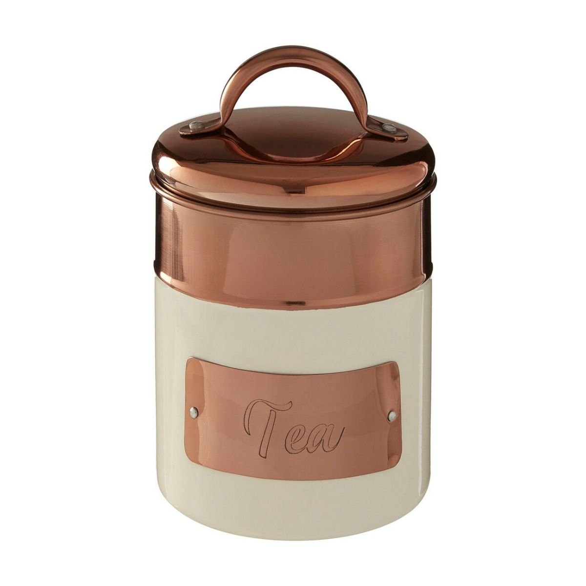 Orsina Prescott Copper Tea Canister – Cream