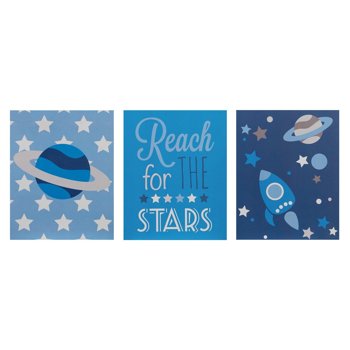 Orsina Kids Set of 3 Reach For The Stars Wall Plaques