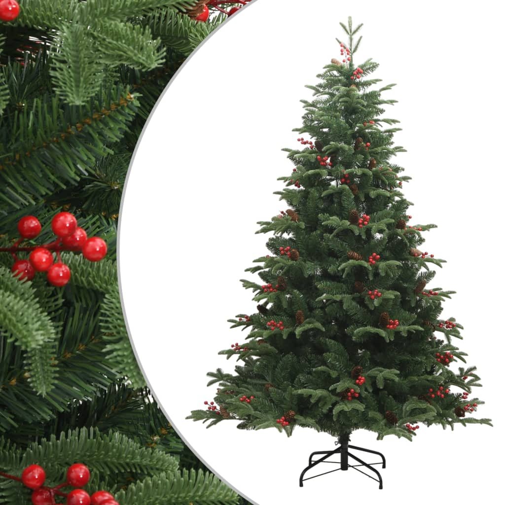 Walplus 571 Branch Tips Hinged Artificial Christmas Tree - Green - 180 cm