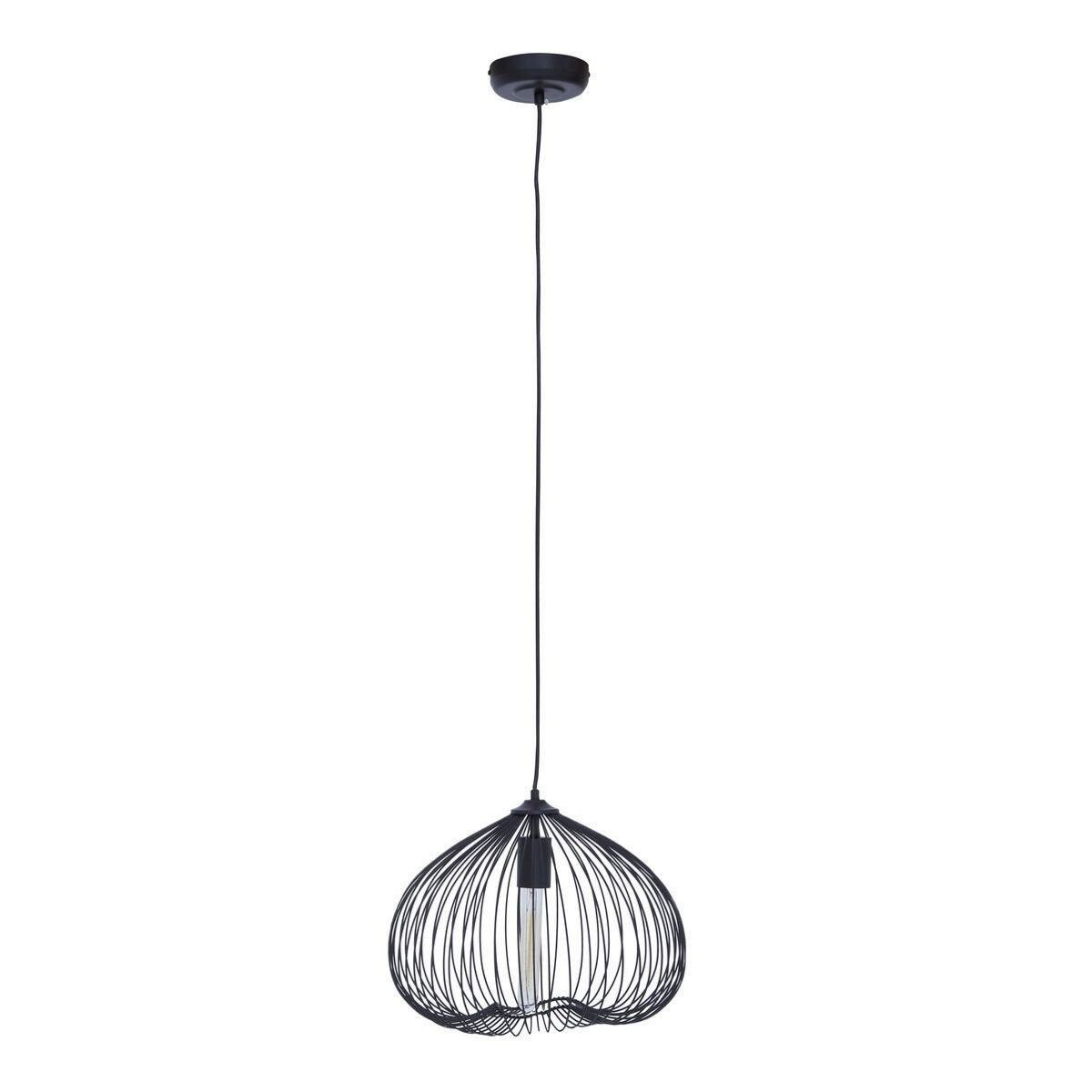 Orsina Lavis Metal Pendant Light - Black