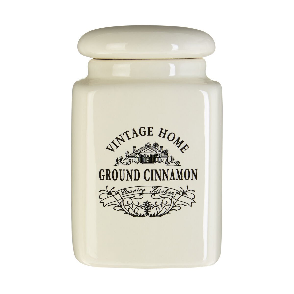 Orsina Vintage Home Set of Six Spice Jars – Cream