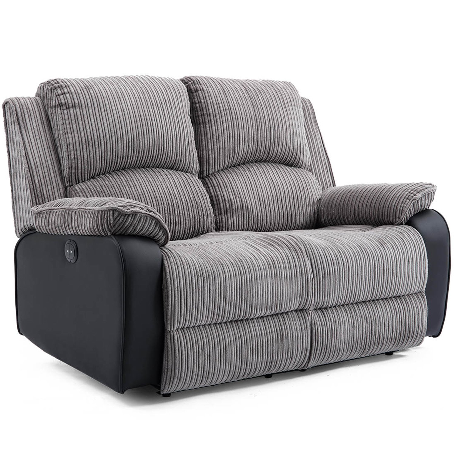 Furniture Online Postana Electric Recliner 2 Seater Fabric Sofa – Grey