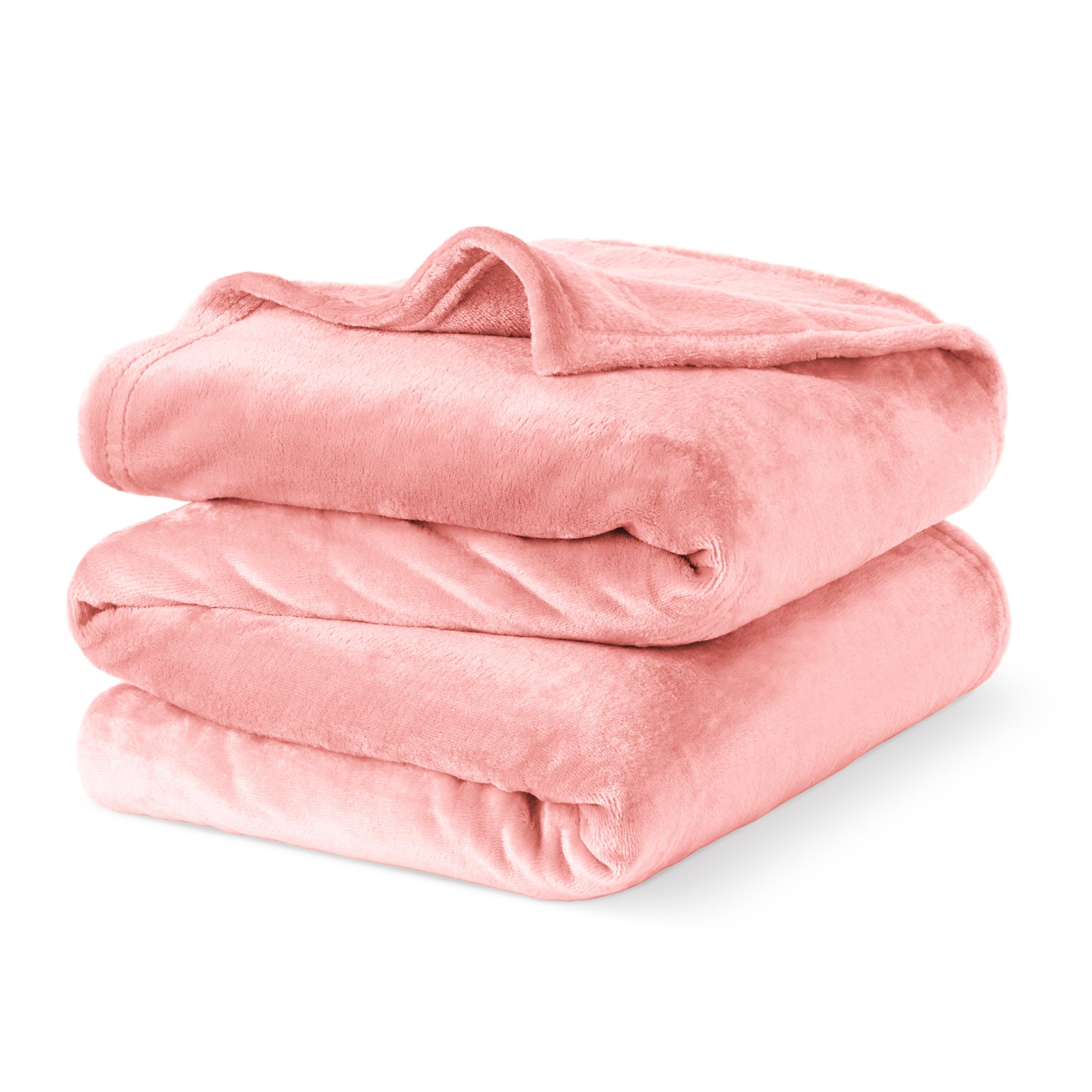 LIVIVO Luxury King Fleece Blanket - Blush Pink