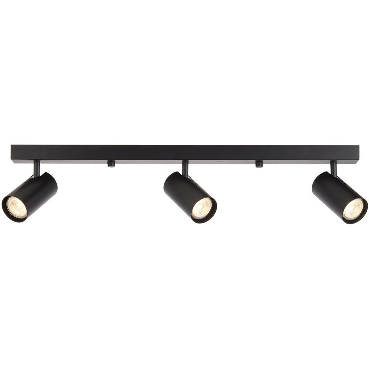 Loops Direct 70cm Long Steel Ceiling Spotlight Bar - Matt Black