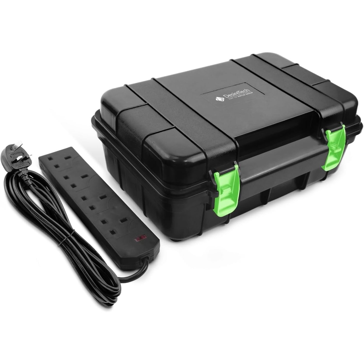 Desiretech IP54 Outdoor Electrical Box With 4 Gang 10m Extension Lead - Large