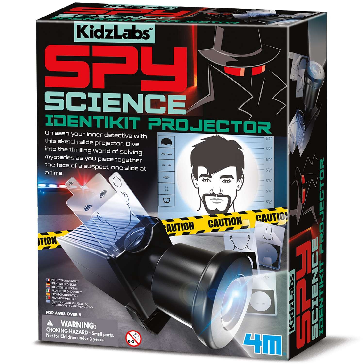 4M KidzLabs Spy Science Identikit Projector - 5 Years +