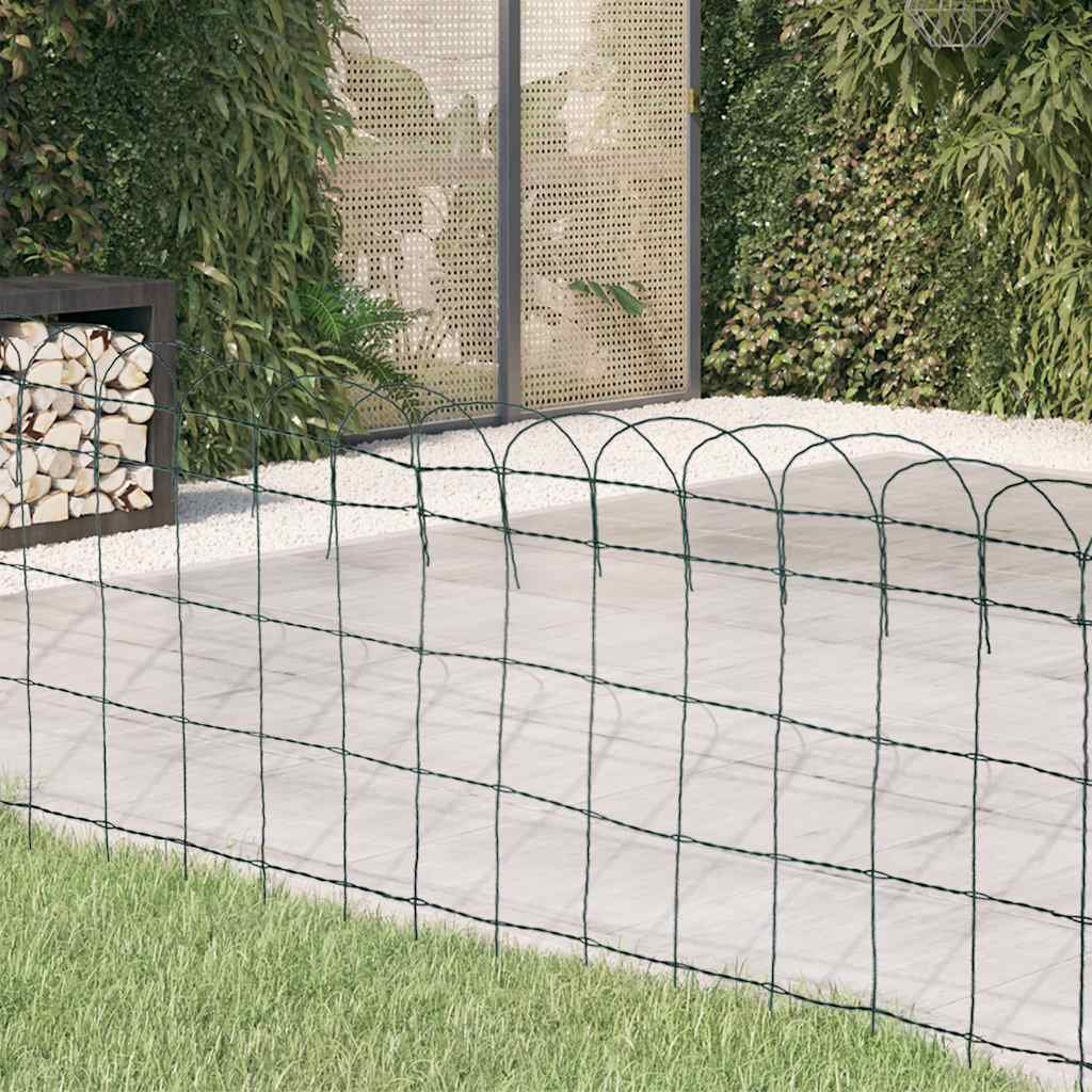 Walplus Garden Border Fence - Green - 10 x 0.65 cm