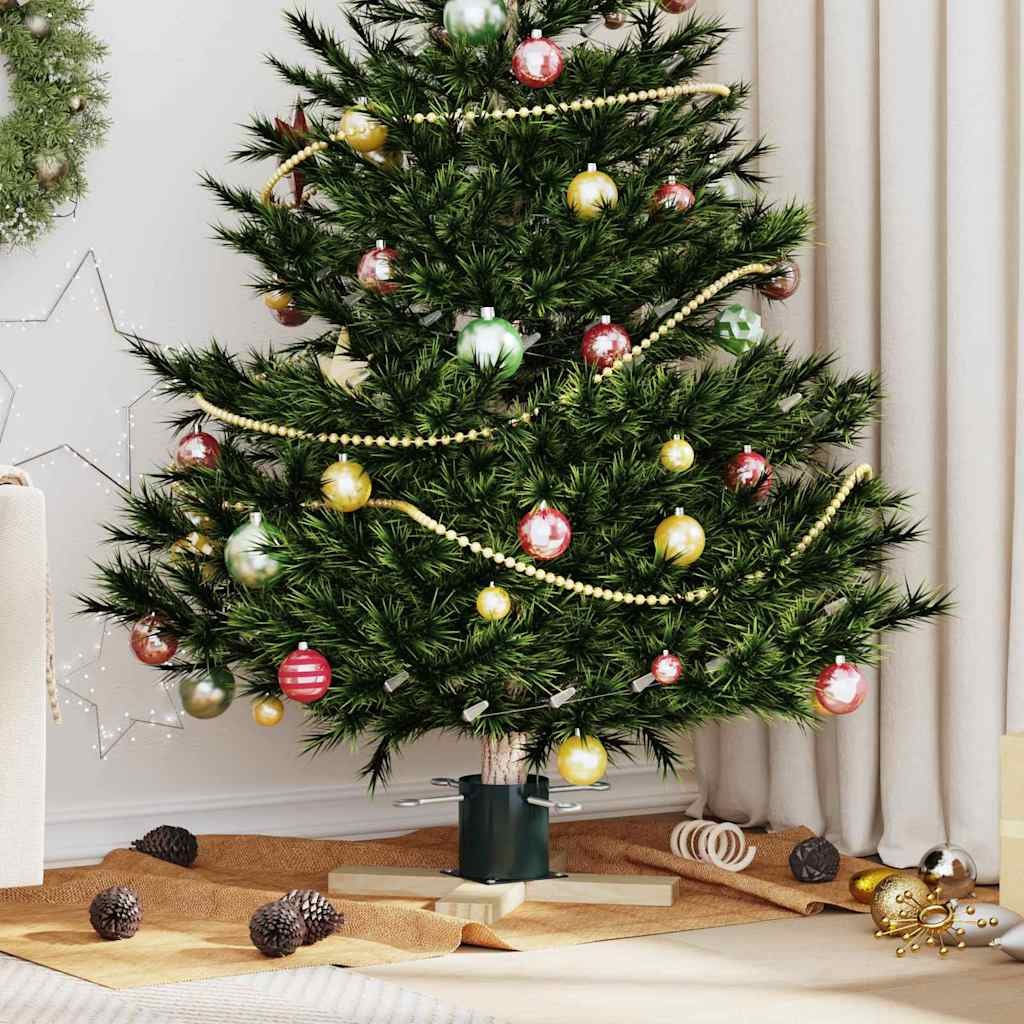 Walplus Wood Christmas Tree Stand 1.73 - Green - 50 x 50 x 16 cm
