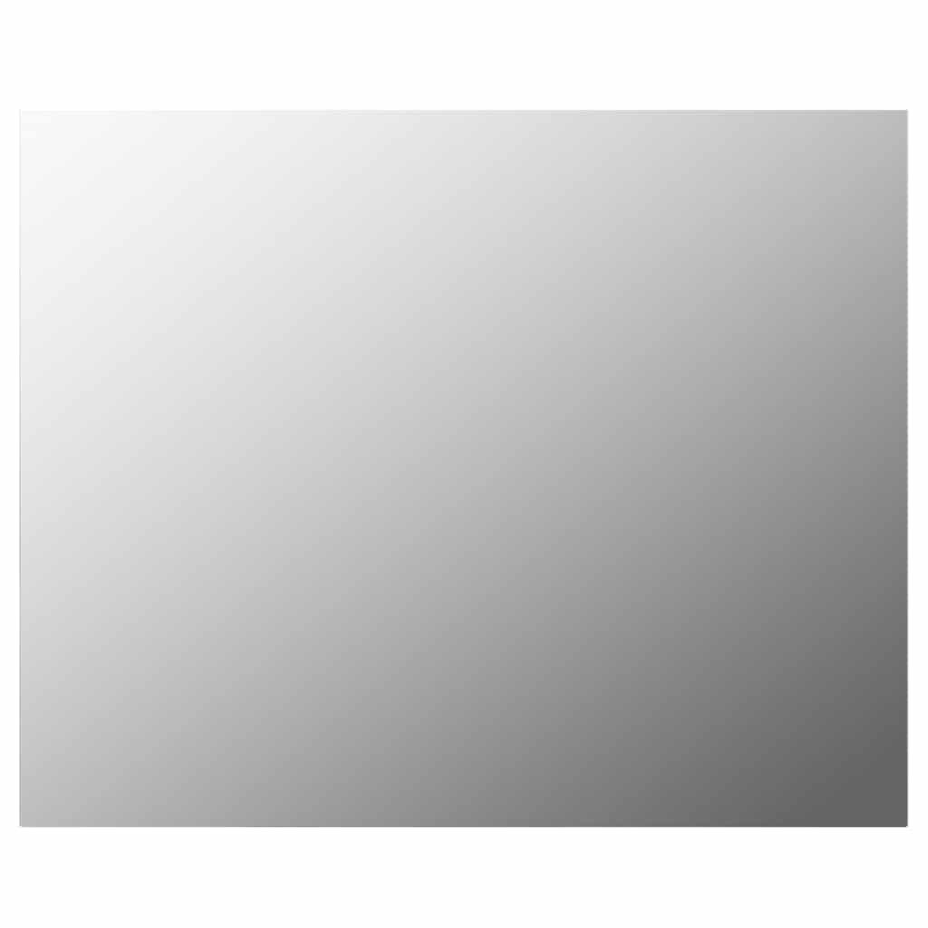 Walplus Frameless Glass Wall Mirror - Silver - 100 x 60 cm