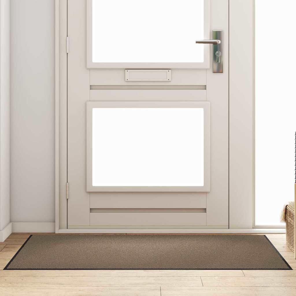 Walplus Polyamide Doormat - Beige and Black - 150 x 90 x 0.9 cm