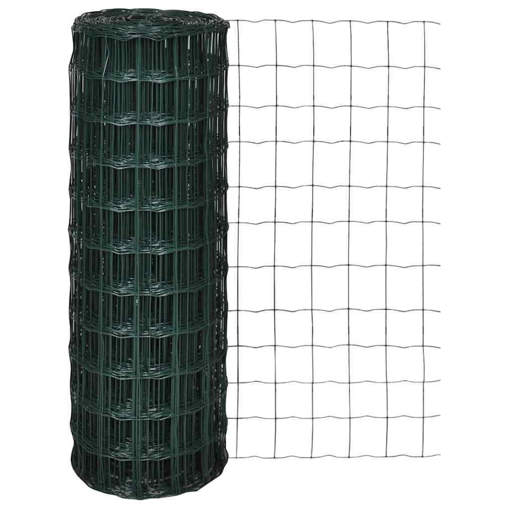 Walplus Steel Wire Euro Fence - Green - 10 x 1.5 m