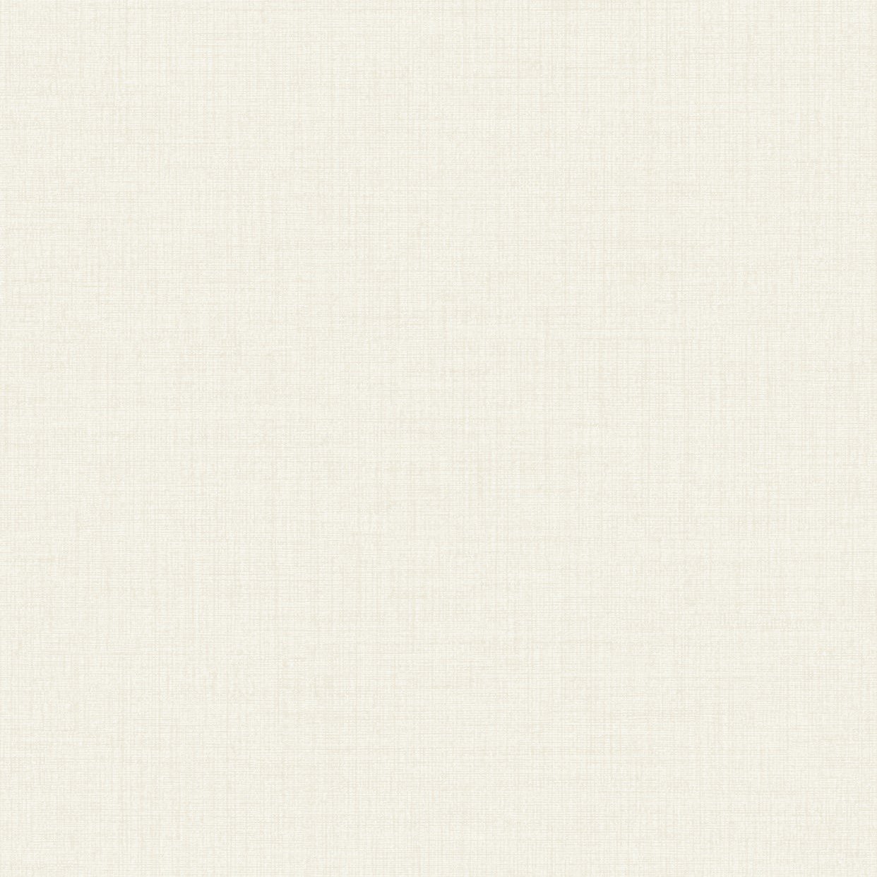 Grandeco Linen Textured Plain Wallpaper - Off White