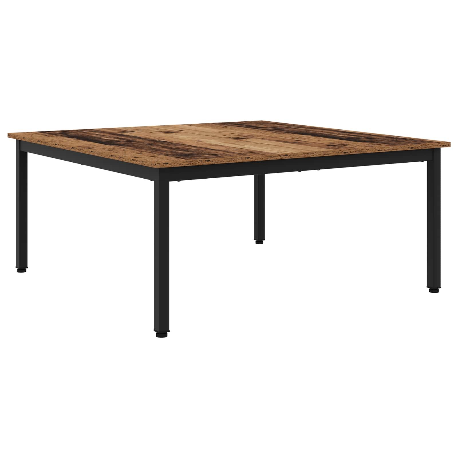 Walplus Engineered Wood Coffee Table - Old wood - 100 x 100 x 45 cm