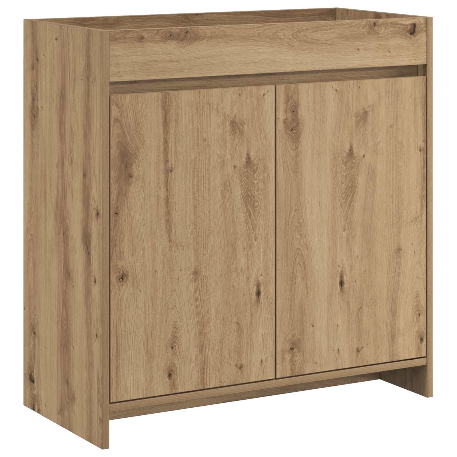 Walplus Engineered Wood Under Sink Cabinet - Artisan Oak - 78.5 x 37.5 x 81 cm