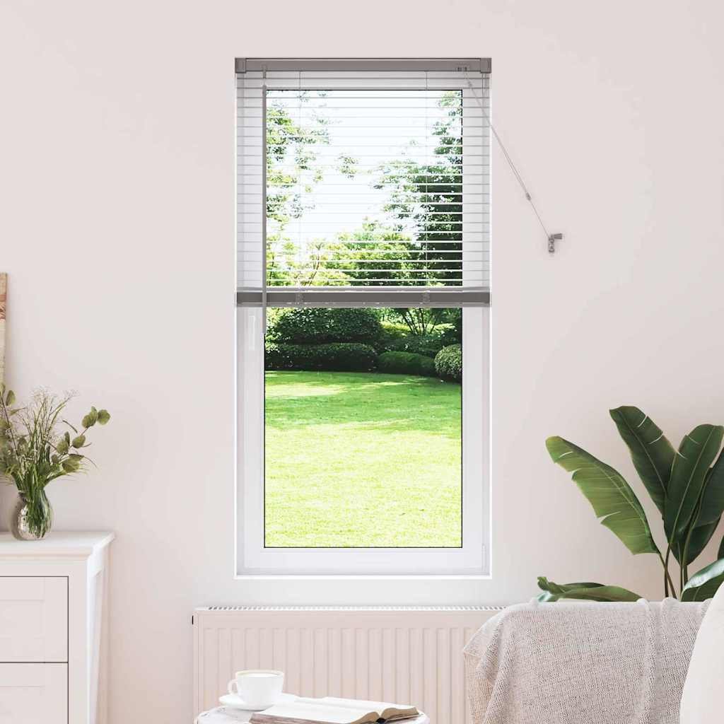 Walplus Polyester Window Blind - Silver - 130 x 65 cm