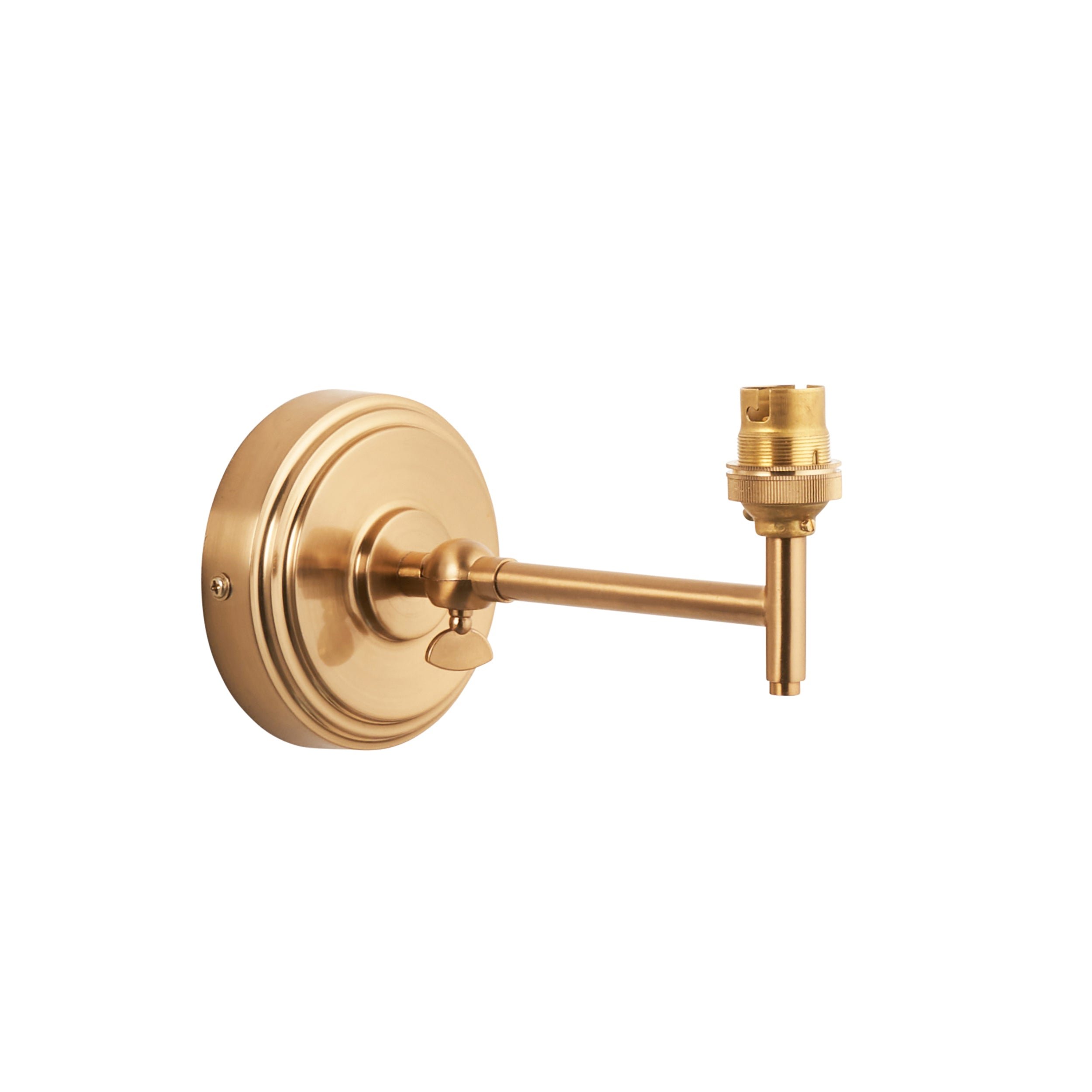 Loops Direct 11cm High LED Steel Wall Light - Brushed Aged Brass