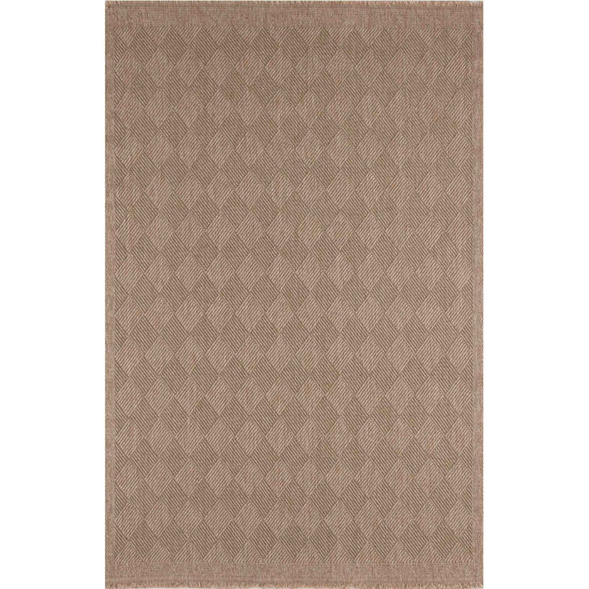 The Rugs Green Nature Outdoor Indoor Diamond Rug - 80 x 150cm
