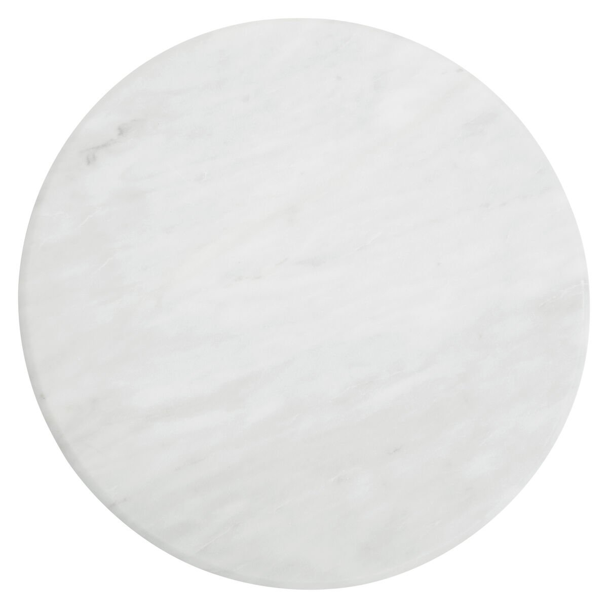 Orsina Kindia Round Marble Chopping and Serving Board – White