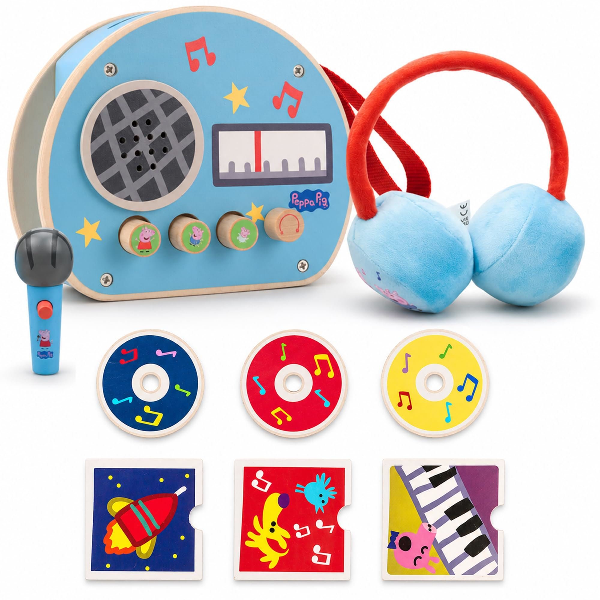 Peppa Pig Pretend Play Music Set 9 Piece - Multicoloured