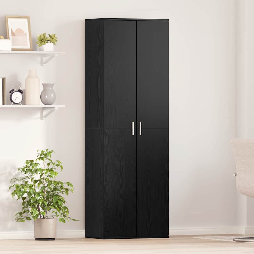 Walplus Engineered Wood Highboard - Black Ash - 60 x 35 x 180 cm