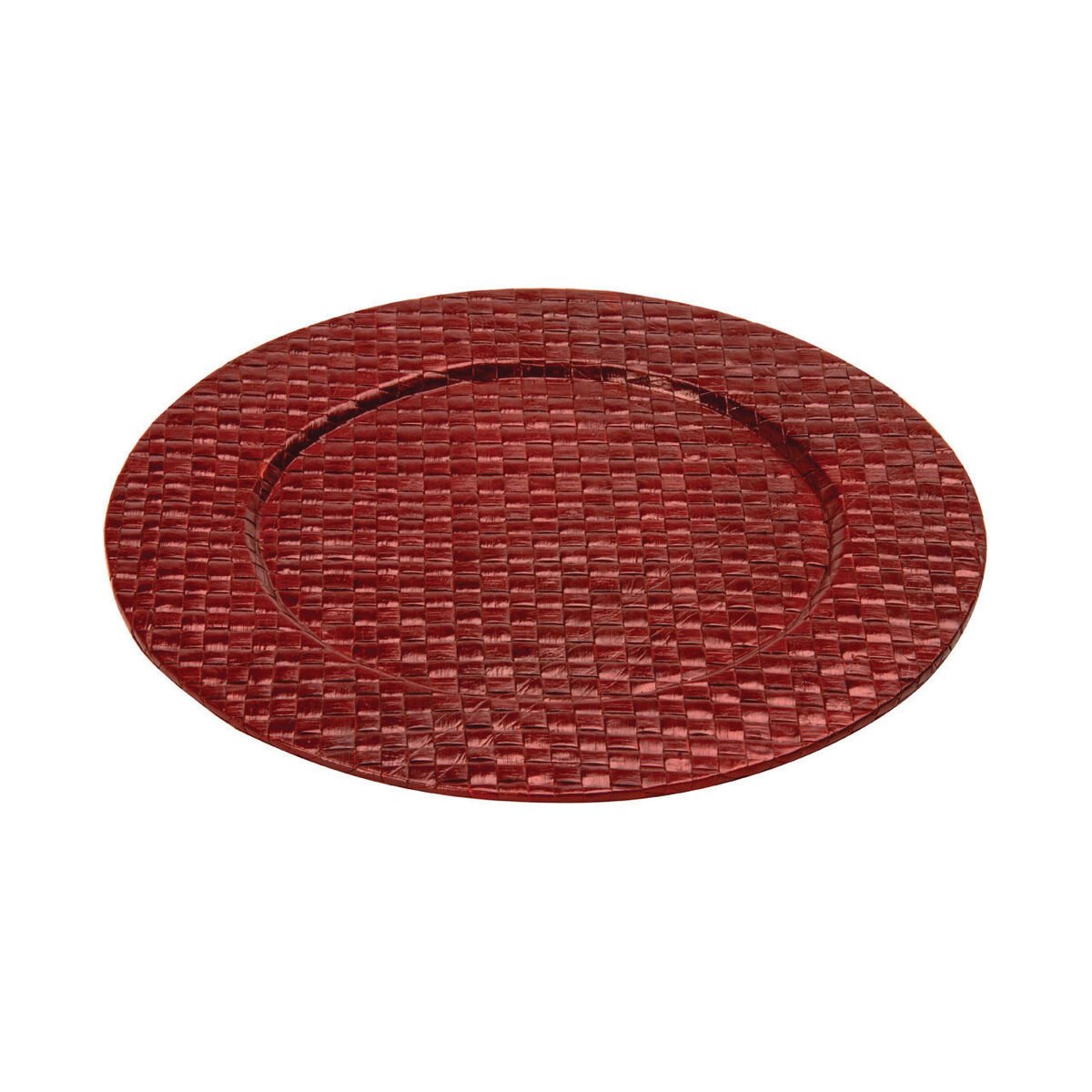 Orsina Pandanus Charger Plate - Red