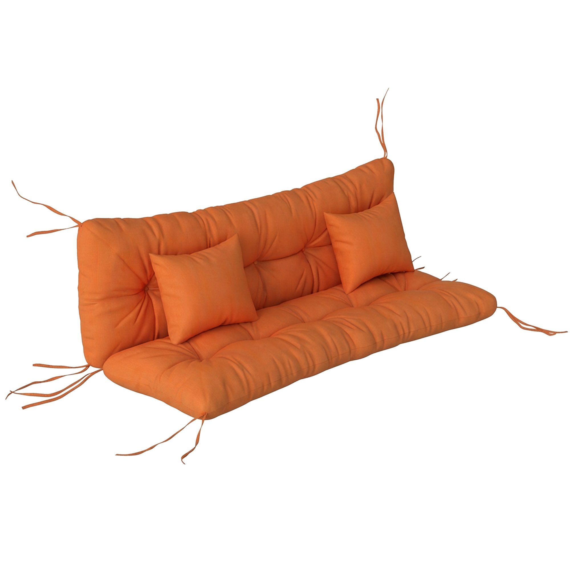 Outsunny Water Repellent Swing Seat Cushion Set - Orange