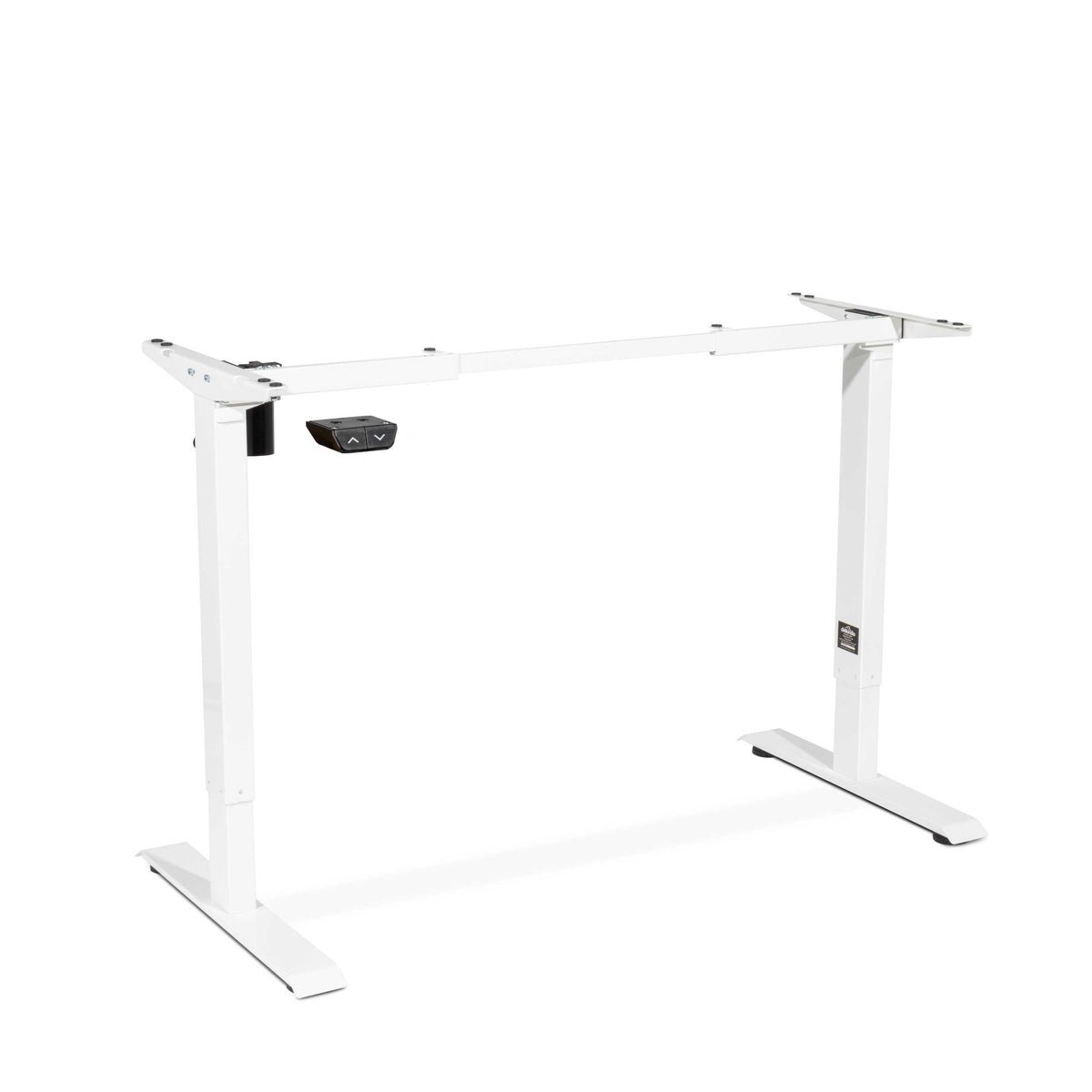 Dellonda Single Motor Adjustable-Height Desk Frame - White