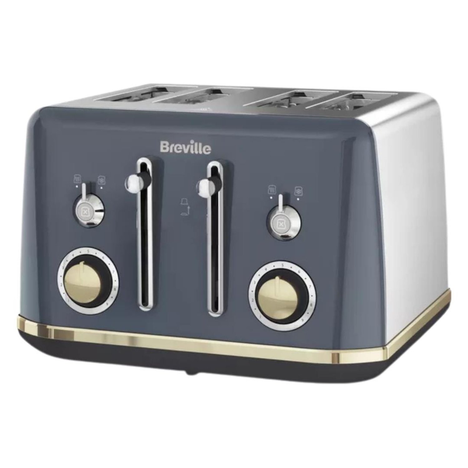 Breville Mostra VTT931 4-Slice Toaster Stainless Steel - Grey
