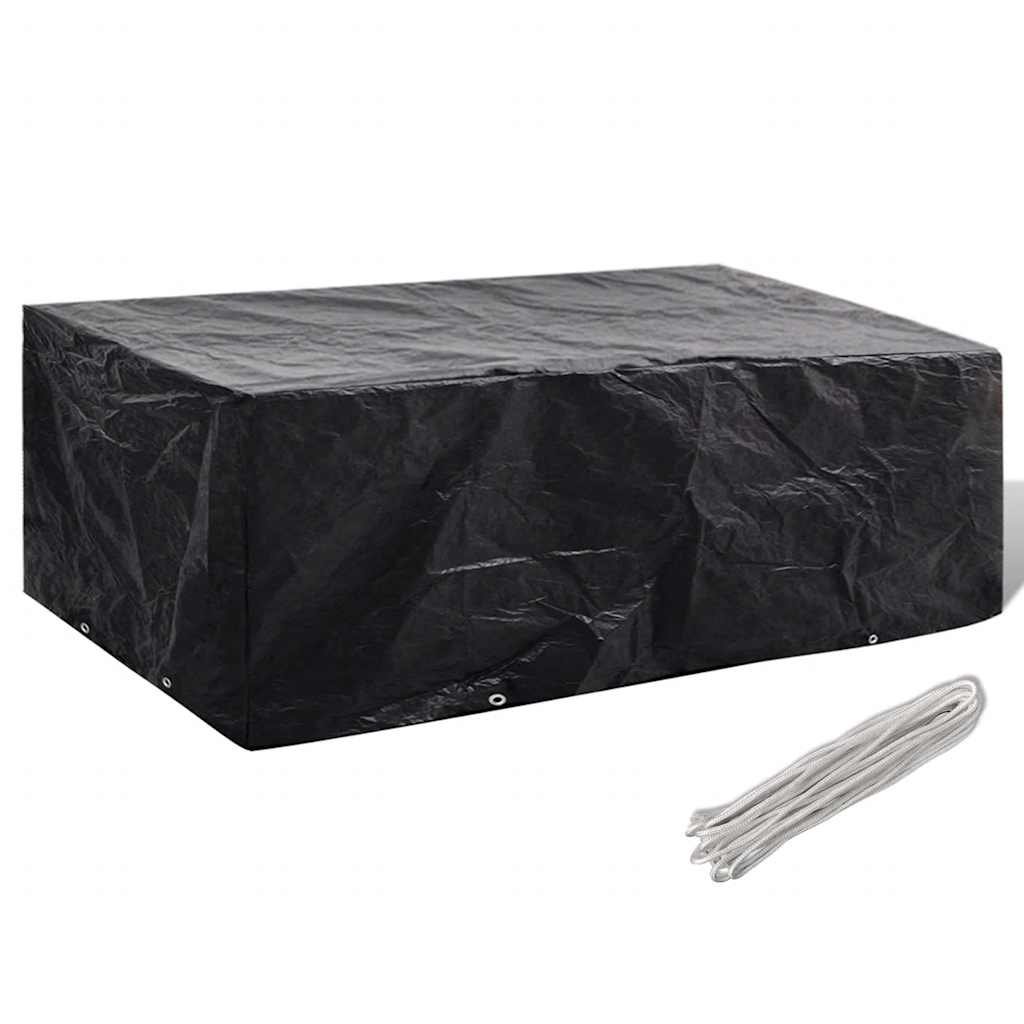Walplus Aluminium Garden Furniture Cover - Black - 200 x 160 x 70 cm