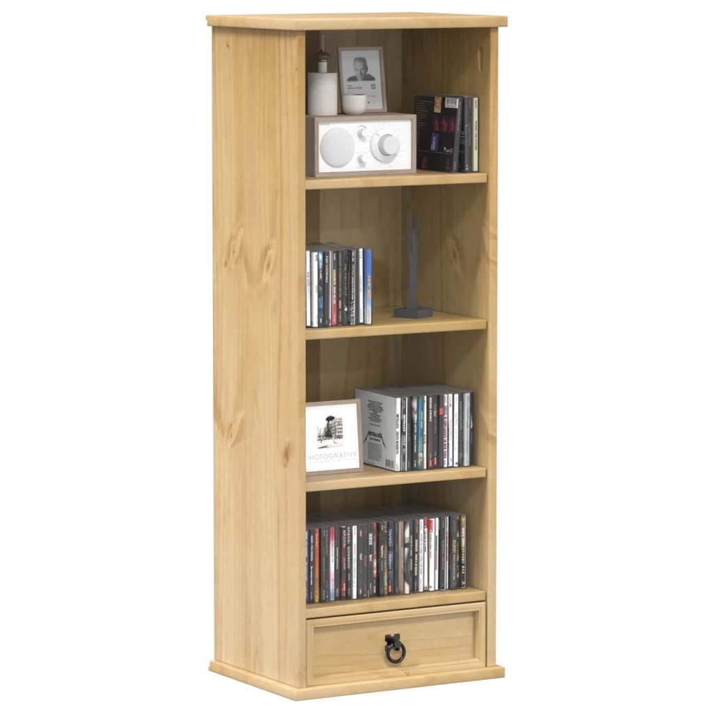 Walplus Solid Pine Storage Cabinet - Brown - 40 x 30 x 110 cm