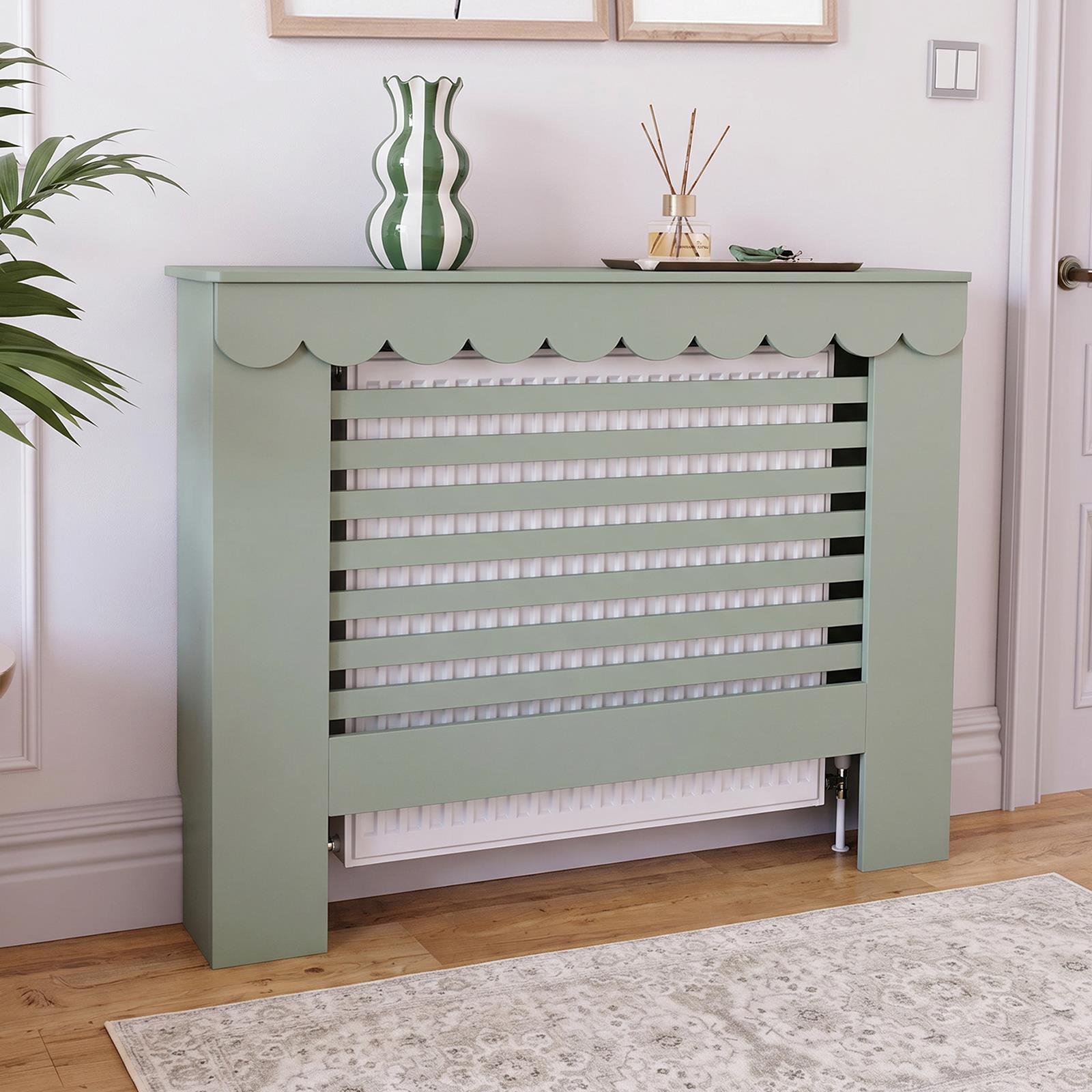 OHS Scallop Radiator Cover - Sage - Medium