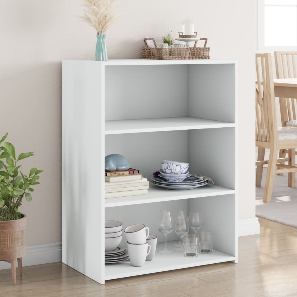 Walplus Engineered Wood Sideboard - White - 70 x 41 x 93 cm