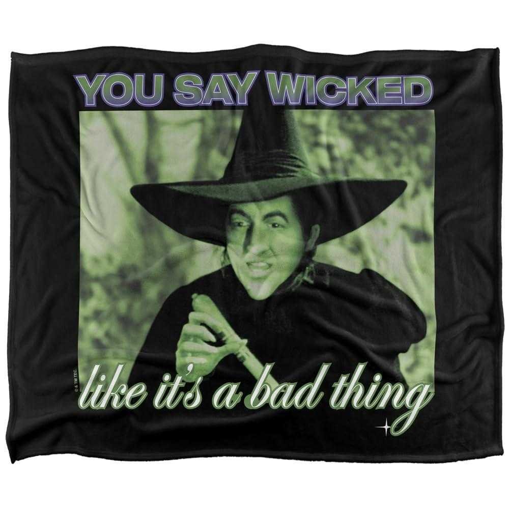 Wizard Of Oz Wicked Witch Like It's A Bad Thing Blanket - 147cm x 91cm