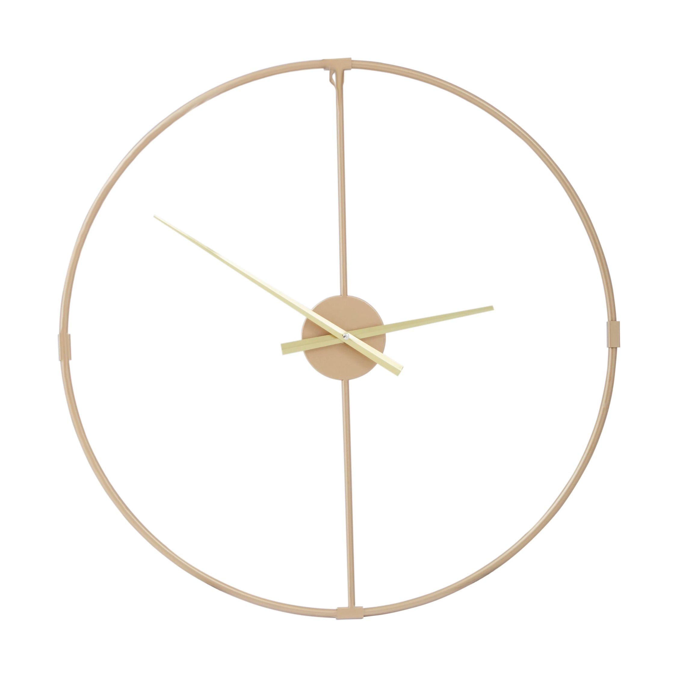 Orsina Beauly 60cm Dia Metal Wall Clock with - Gold