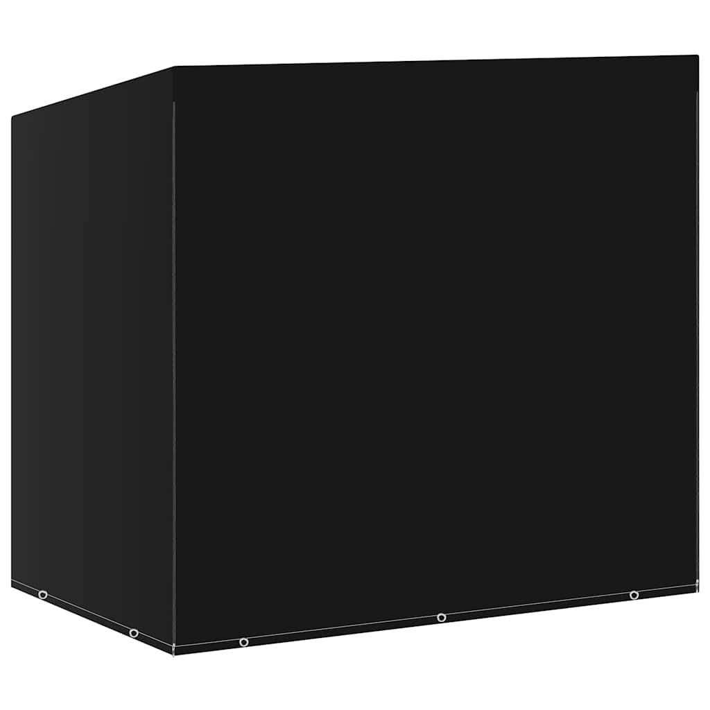 Walplus Polyethylene 10 Eyelets Swing Bench Cover - Black - 255 x 145 x 170 cm