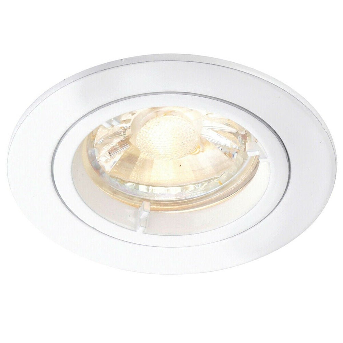 Loops Direct Die Cast Aluminium Recessed Ceiling Downlight - White