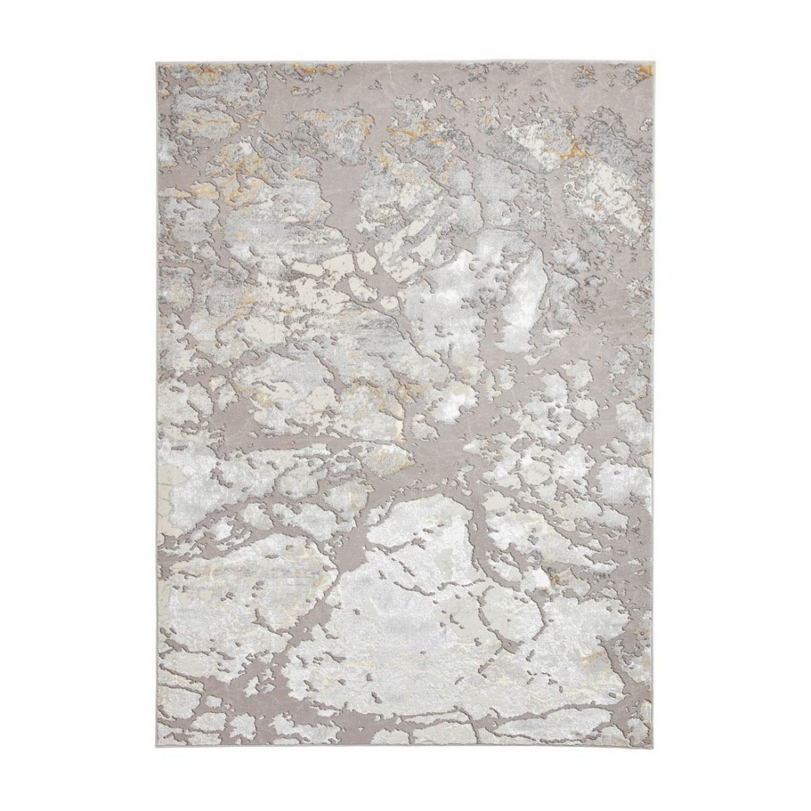 Mega Flooring Grey Modern Abstract Rug - 80 x 150cm