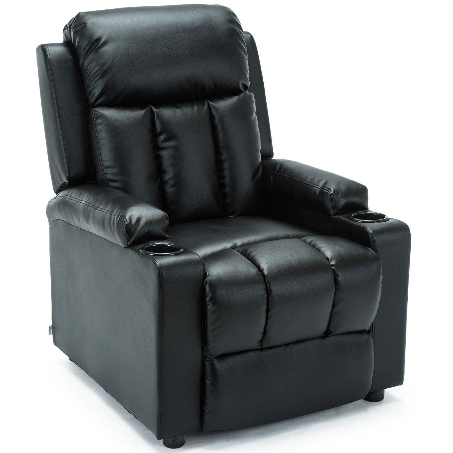 Furniture Online Studio Recliner Bonded Leather Recliner Chair – Black