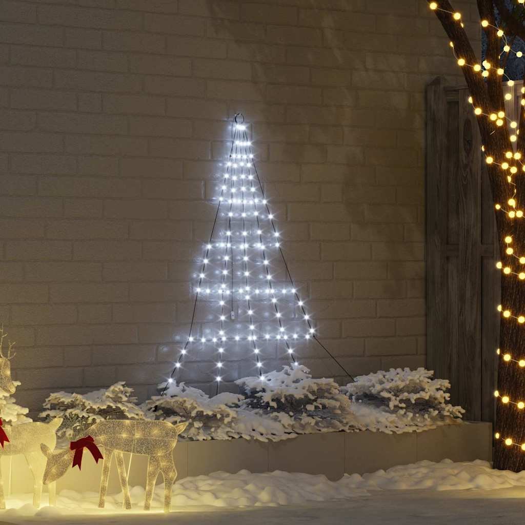 Walplus 112 LED Lights Artificial Christmas Tree - Cool White - 182 cm