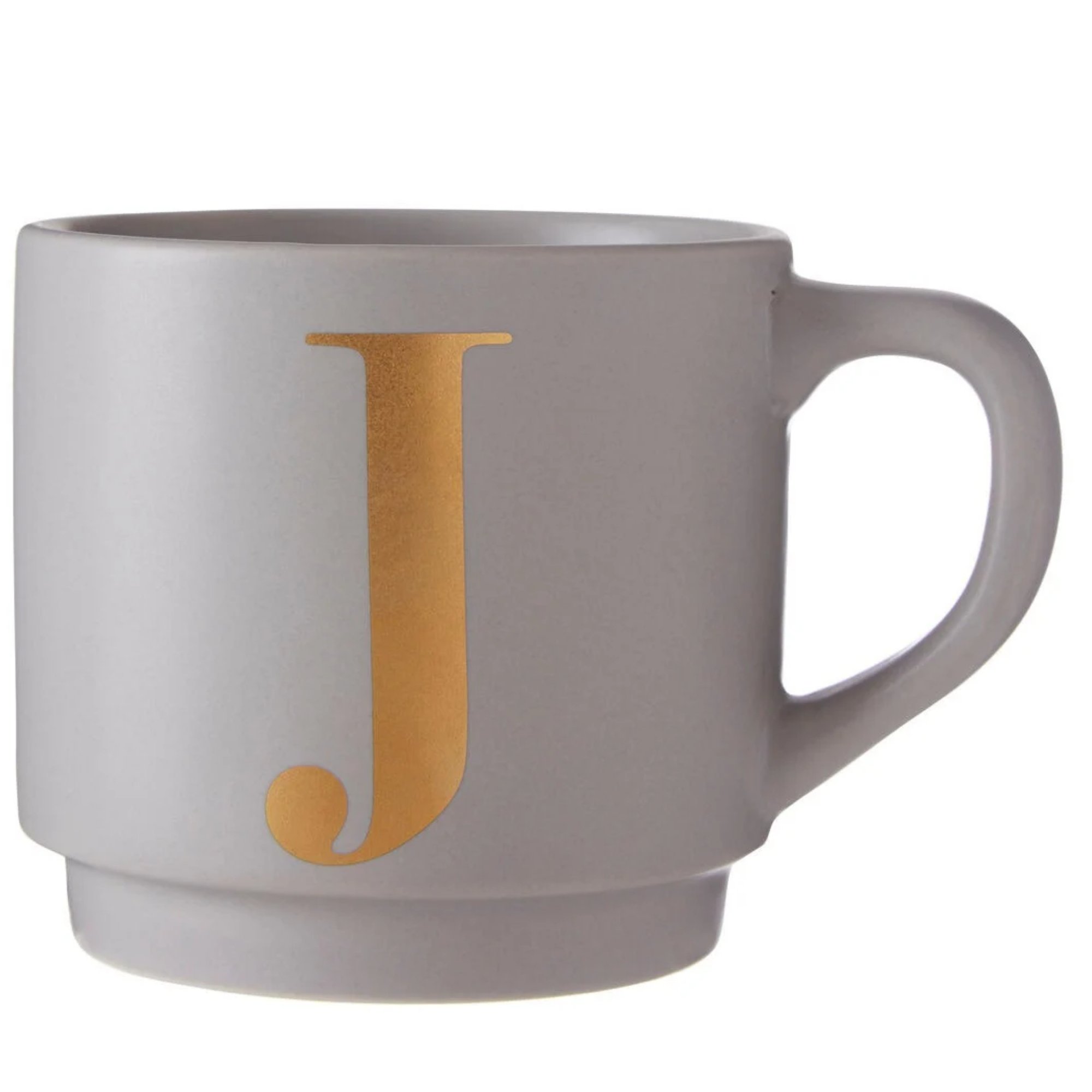 Orsina Signet J Monogram Mug – Grey