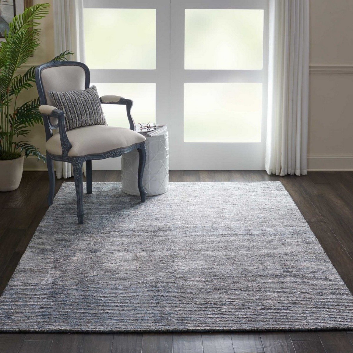 Mega Flooring Grey Handmade Abstract Rug - 168 x 226cm