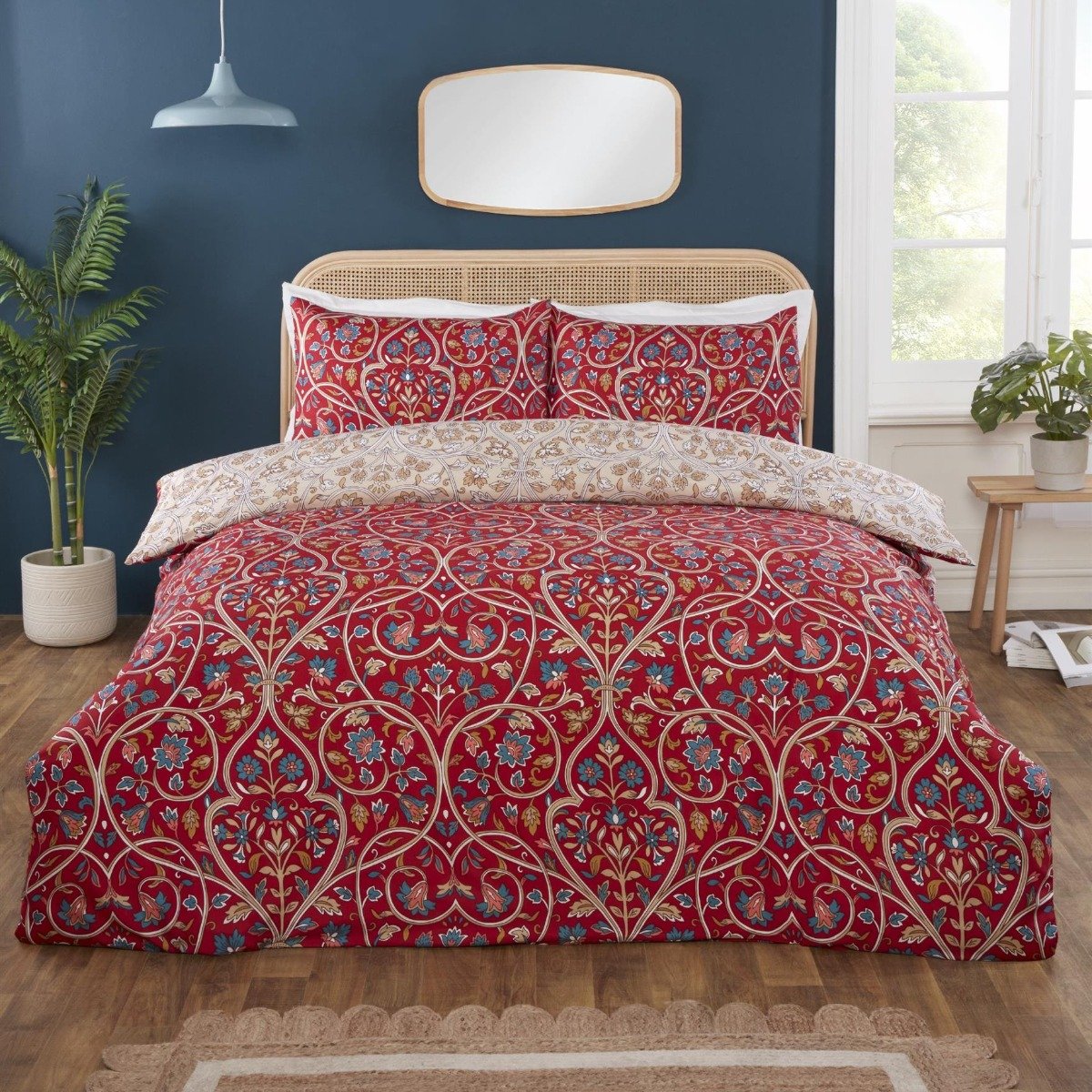 Rapport Harrow Red Duvet Cover Set - Single