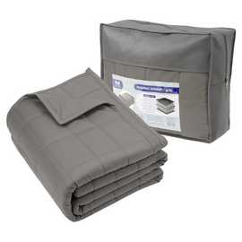 Harbour Housewares Weighted Blanket with Storage Bag - 8kg - Grey