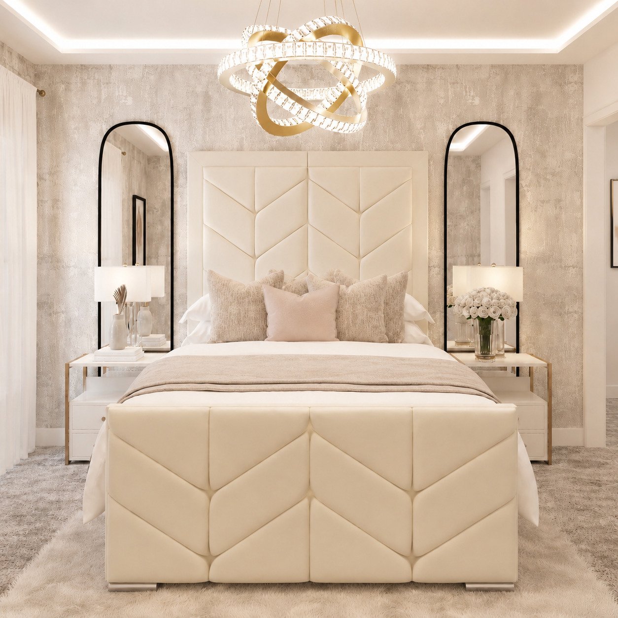 Bed Choices Sydney Single Premium Ottoman Bed Frame - Beige