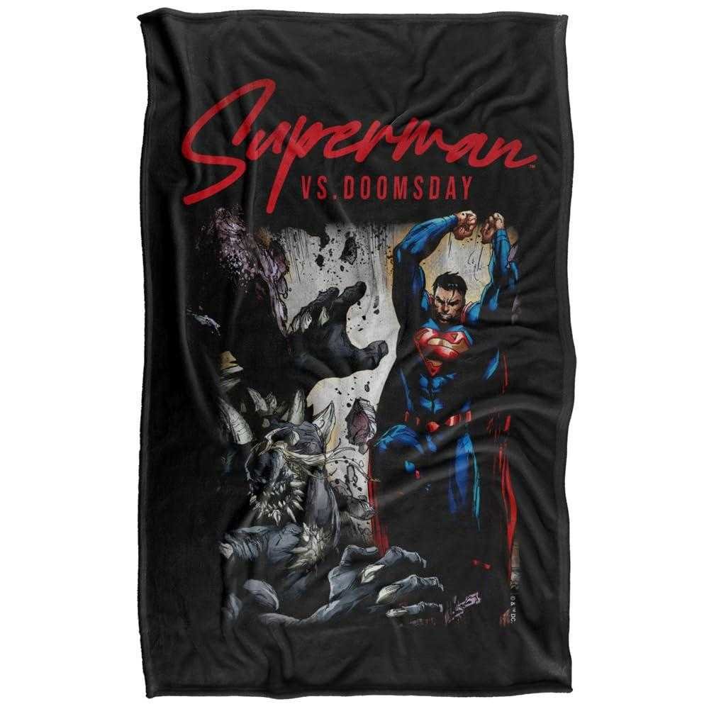 Superman Doomsday Soft Touch Blanket - 152cm x 127cm