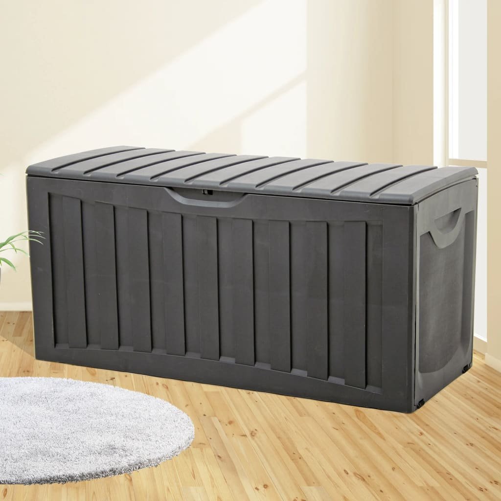 Walplus Polypropylene Storage Box - Black - 118 x 53 x 57 cm